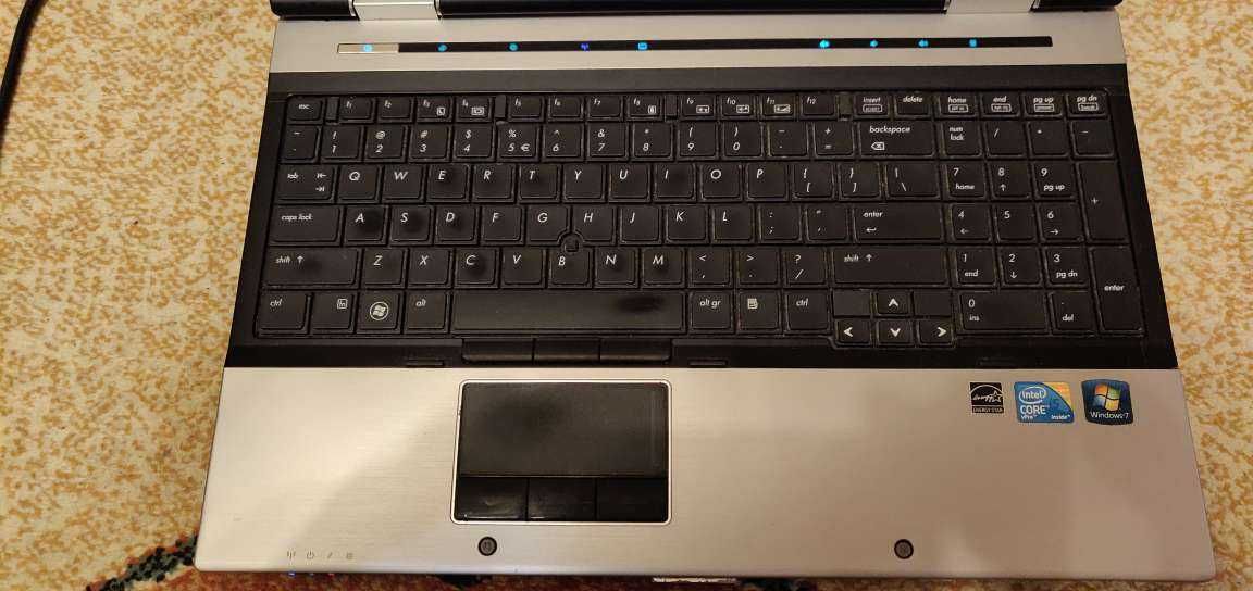 HP EliteBook 8540p laptop - Intel Core I5 , display 15,6 inch
