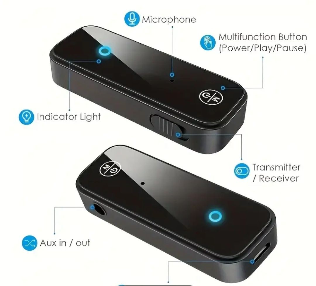 Беспроводной передатчик, 2-в-1 блутуз bluetooth adapter