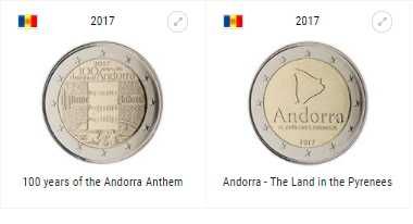 Сет 2 евро монети (възпоменателни) 2015-2018 / 2 Euro Coins