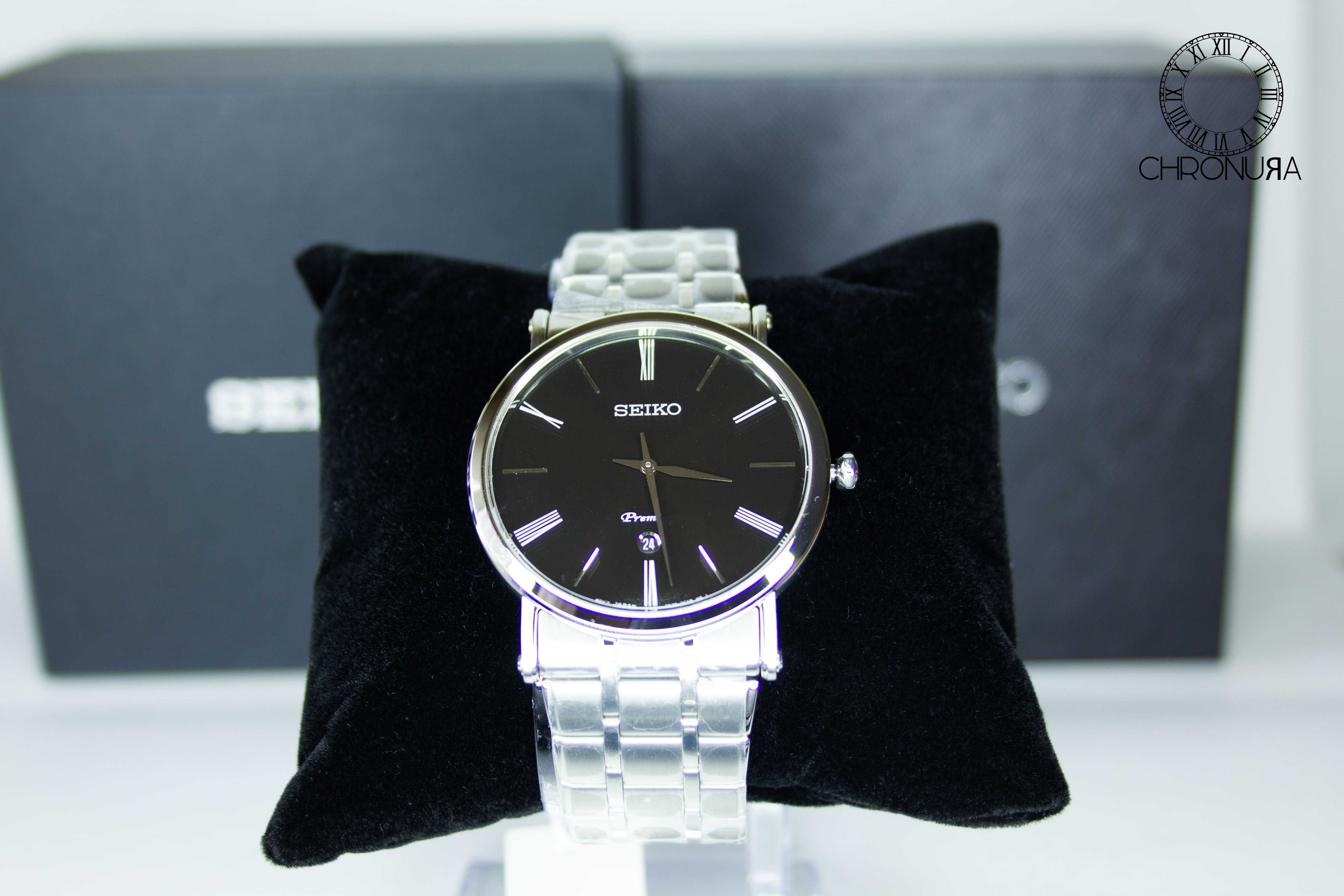 НОВ ЧАСОВНИК – Seiko SKP393P1 – Елегантен кварцов | Кутия и документи
