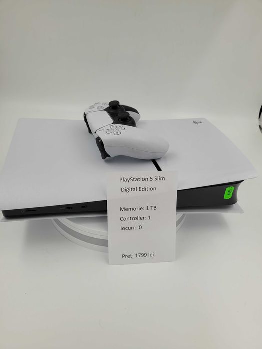 Garantie 24 luni PlayStation 5 Slim Digital Edit CashBox 1 controller