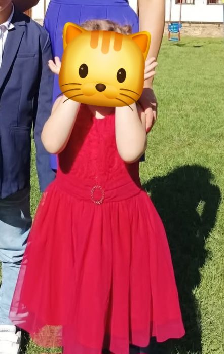 Amy Byer оригинална червена официална рокля за повод