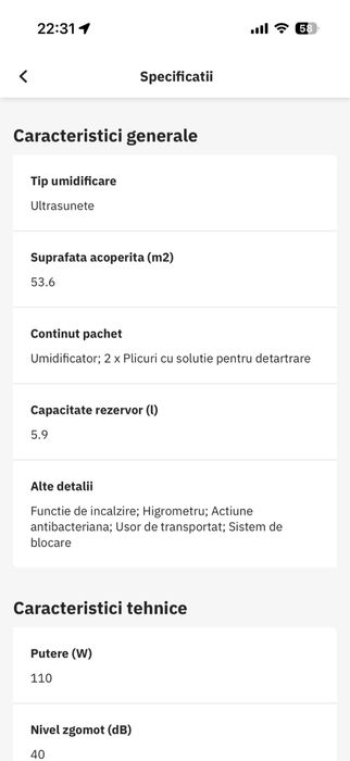 Umidificator Rowenta Aqua Perfect