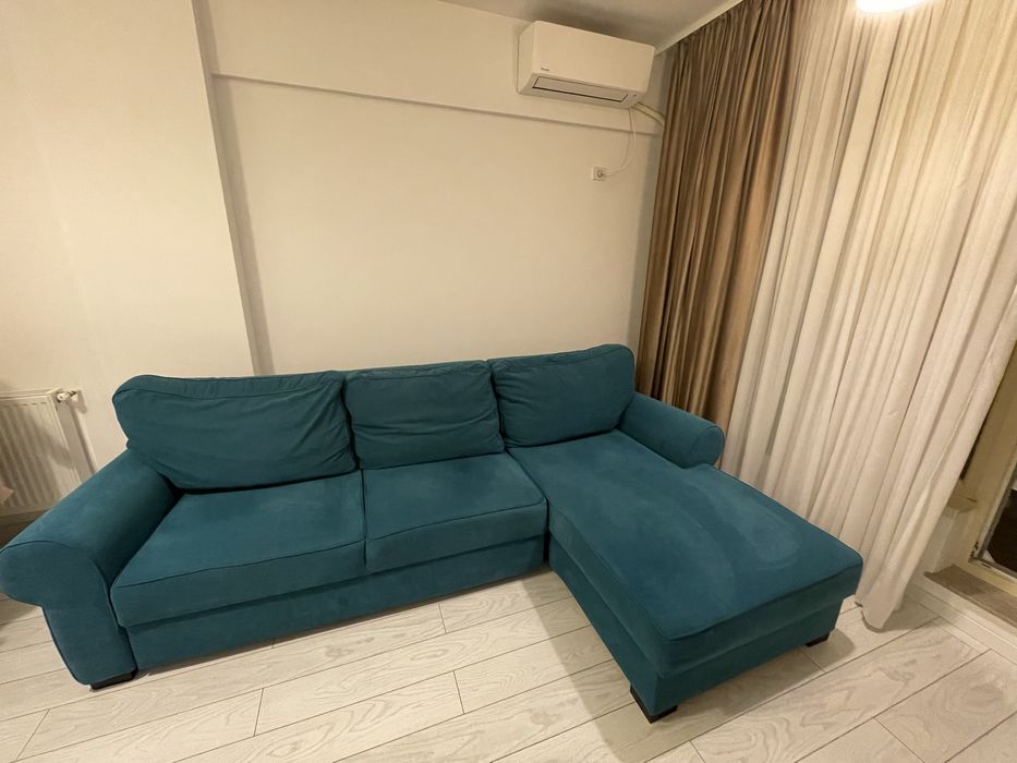 Canepea extensibila Mobila Dalin coltar cu spatiu de depozitare