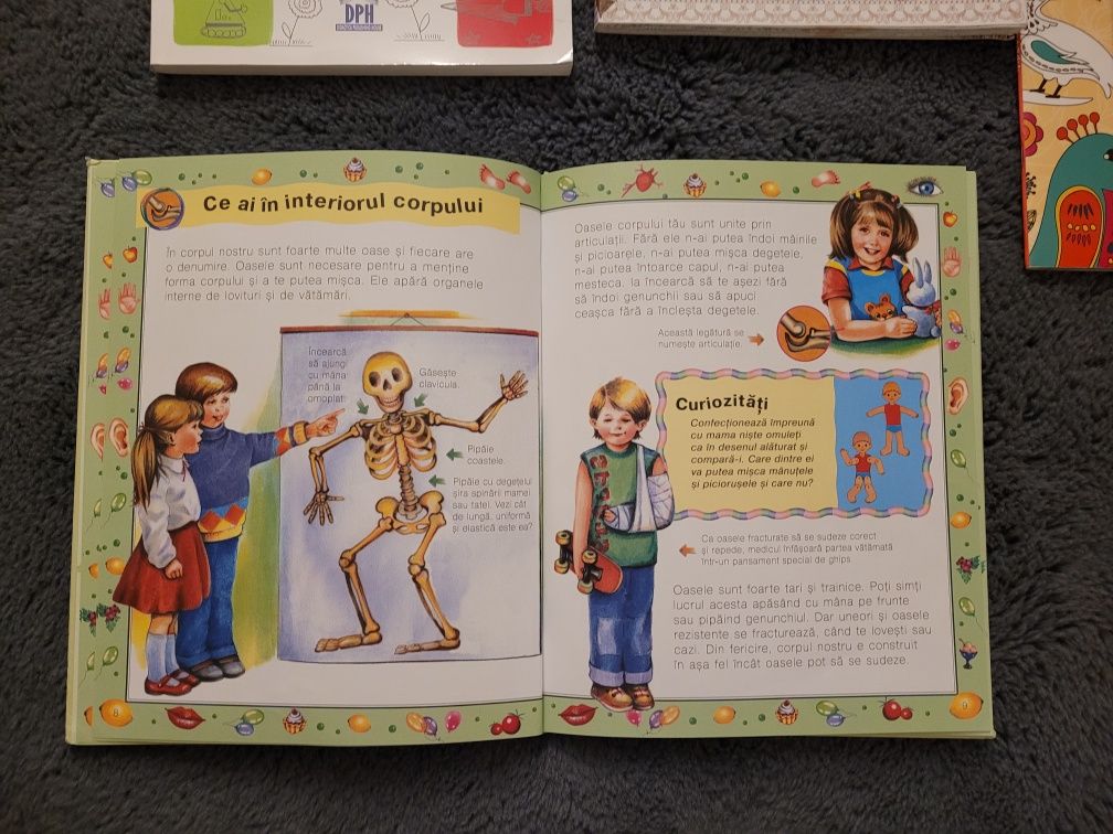Cărți pentru copii 5 ani+ :Corpul Uman,Desen pas cu pas, Labirinturi /