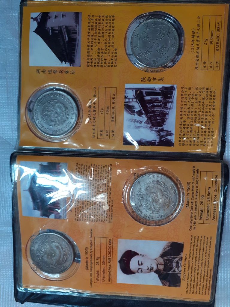 Album numismatic cu monezi China