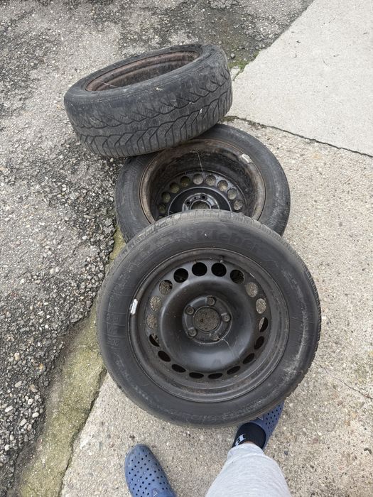 Vând jante de tabla audi 5x112, 66,6