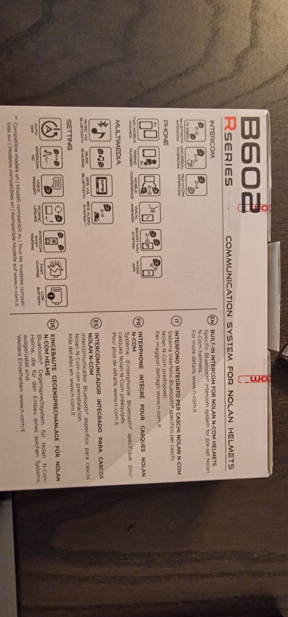 Sistem intercom pentru casti Nolan