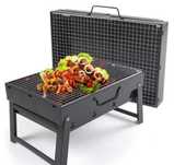 Gratar inox portabil si pliabil Camping 35 x 27 cm NOU