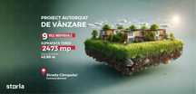 Lot de teren intravilan 2473 mp, proiect si autorizatie pentru 9 vile