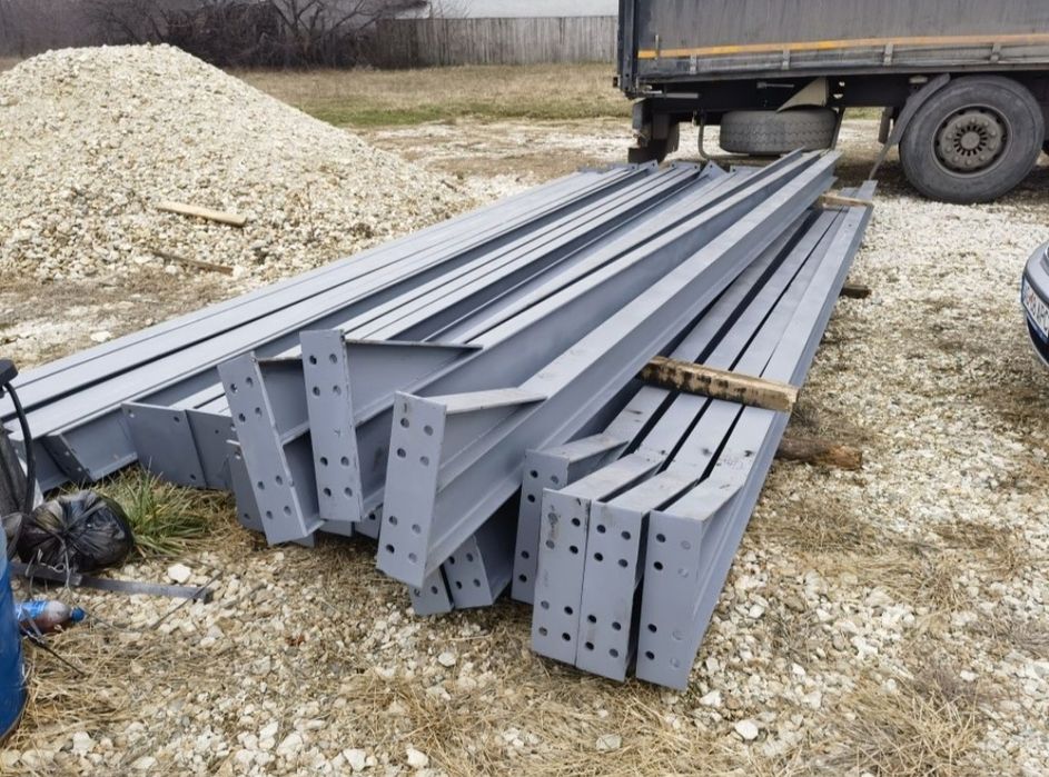 Vând 4ferme metalice la 6m din ipe140 structura 6x15