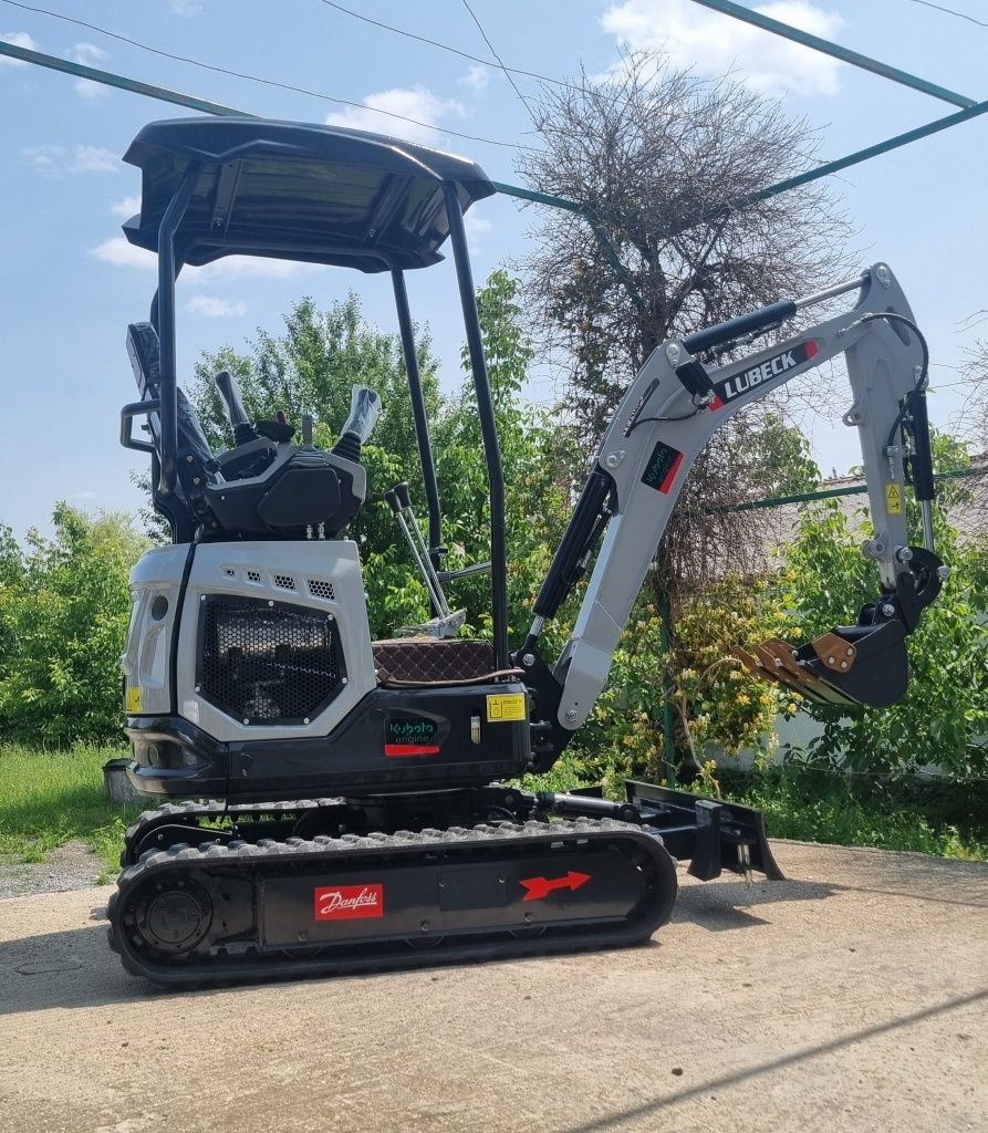 Excavator Lubeck W175pro, motor KUBOTA~ 1.7t NOU~Garantie 2 ani