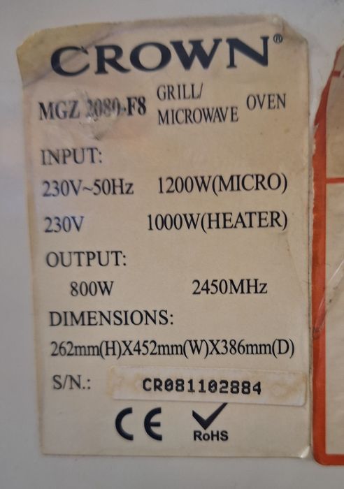 Микровълнова печка с грил