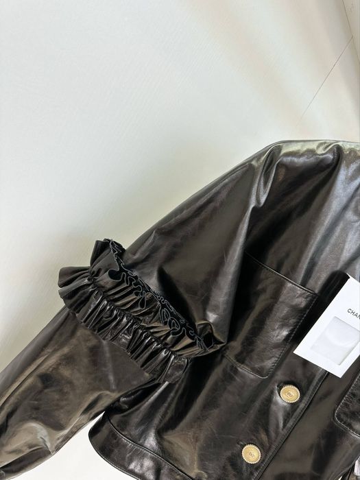 Якета от естествена кожа YSL, Chanel