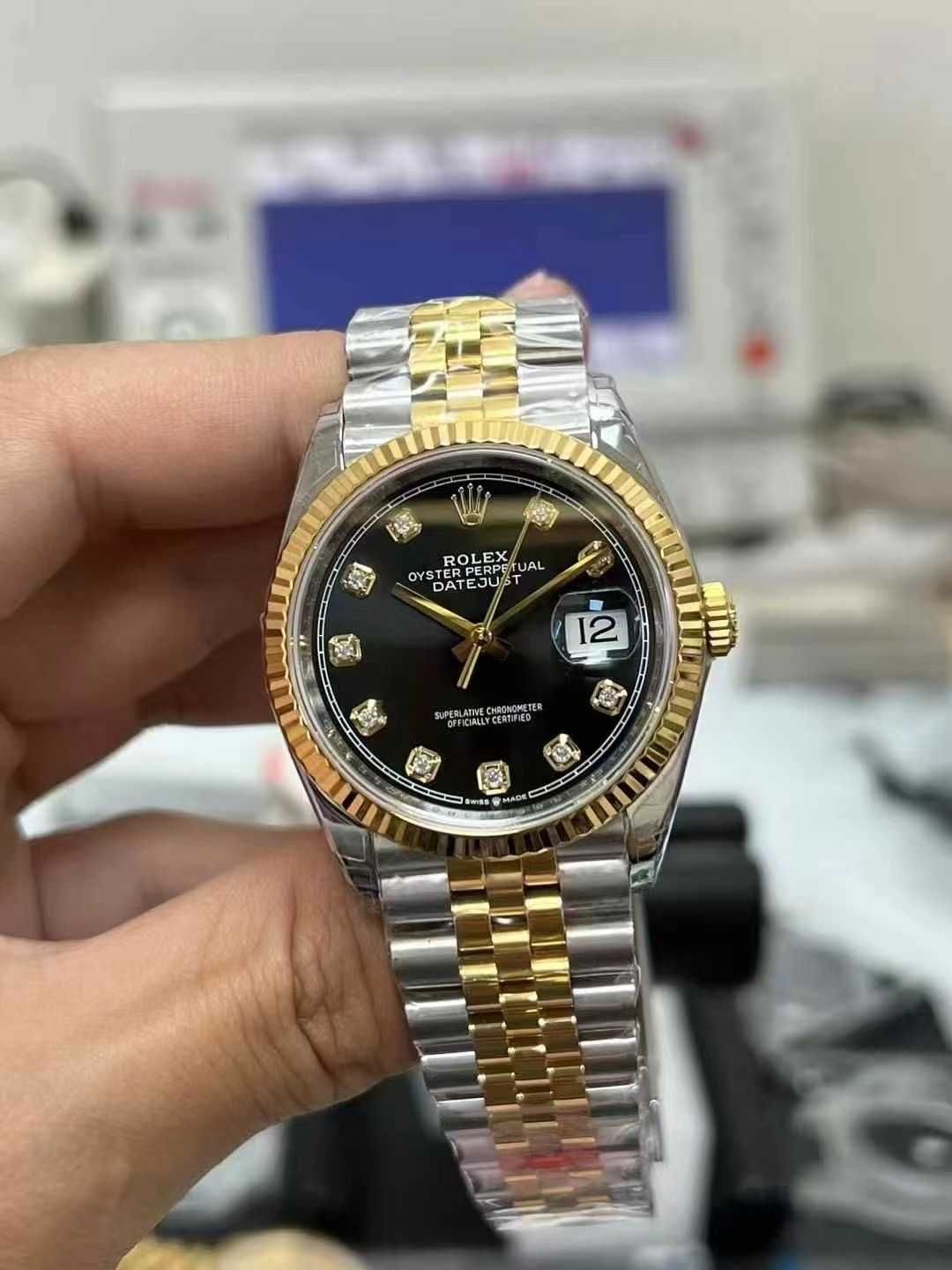 Rolex Datejust 41mm сребро злато