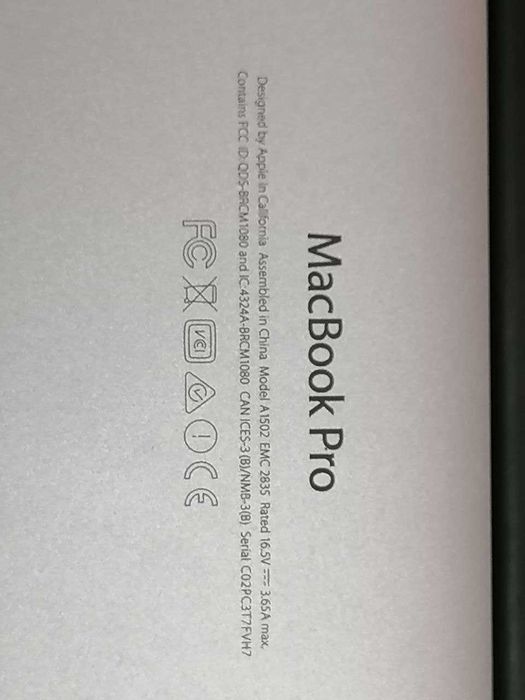 Macbook pro A1502