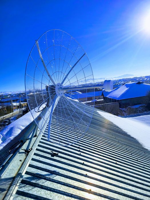 Установка спутниковый ТВ и Интернет