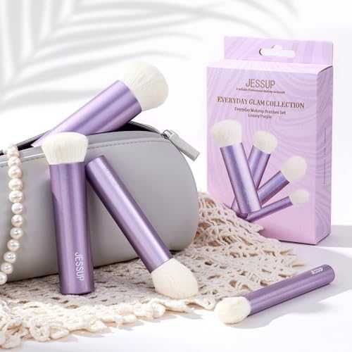 Нов комплект 4 броя Четки за Грим Кабуки Фон дьо тен Контур Пудра лице