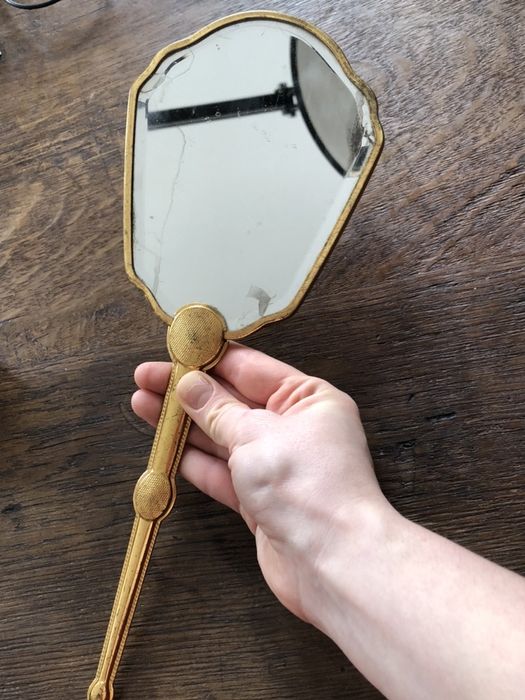 Oglinda antica masuta de toaleta dama pt frumusete