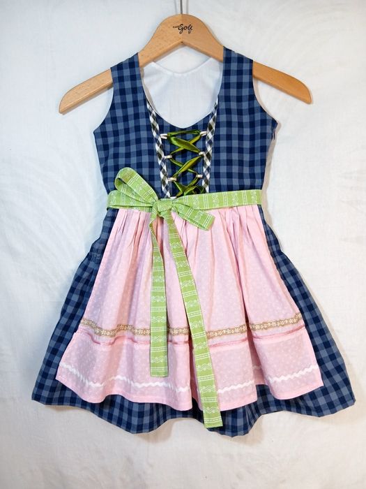 Dirndl fetițe Nr.116-122 cm  6-7 ani Rochie bavareza Sarafan tirolez
