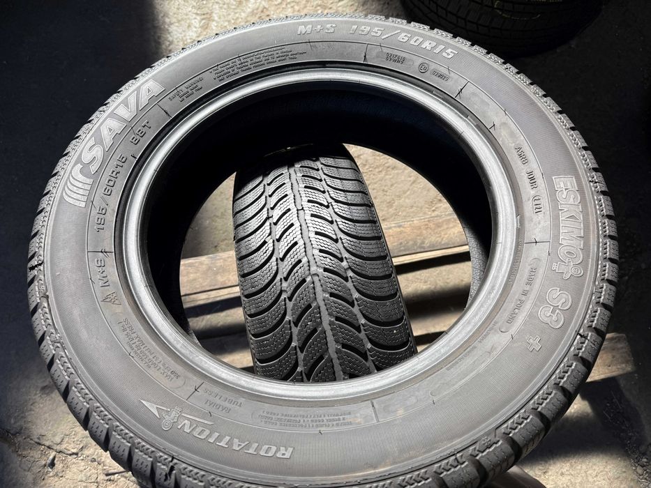 2x Anvelope Iarna 195/60 R15 - Sava Eskimo S3+