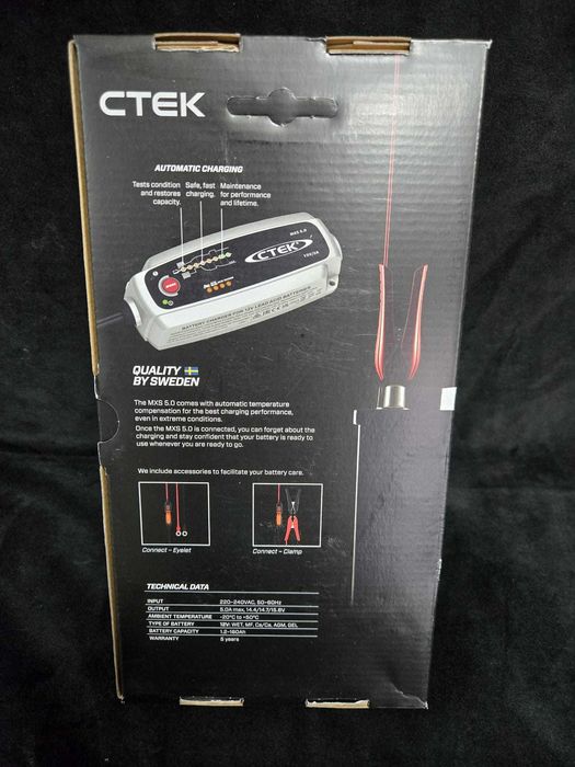 Încărcător și întreținător automat de baterii CTEK MXS 5.0,