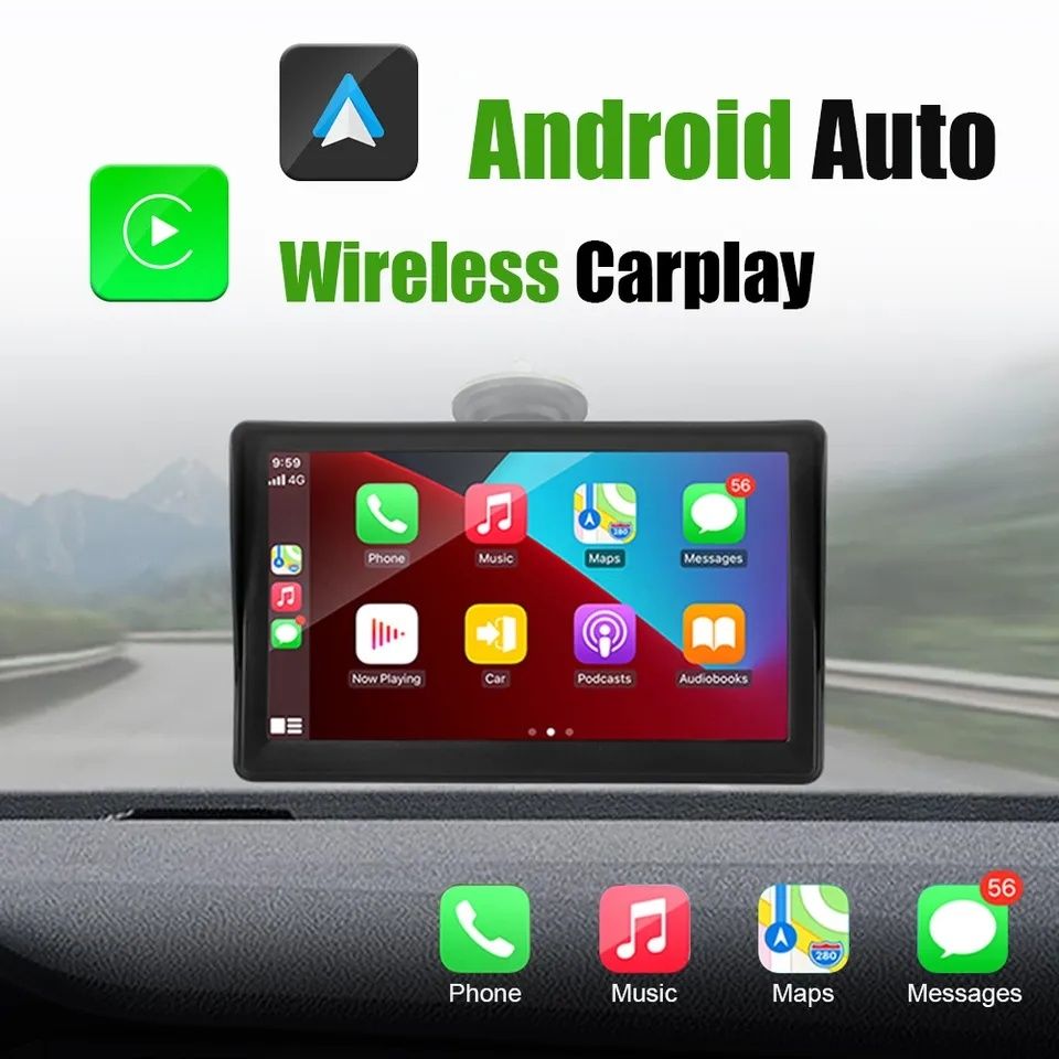 CAR PLAY Мултимедия 7 инча carplay android auto монитор универсална