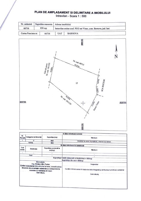 Teren de vanzare in Bârnova