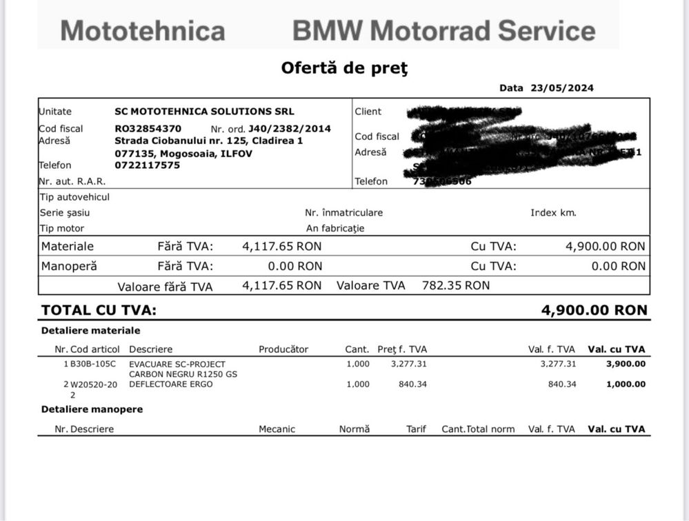 Toba evacuare SC Project Carbon BMW 1250 GS impecabila