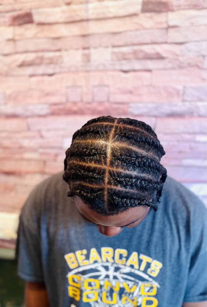 Codite bărbați, afro hair, cornrows, box braids