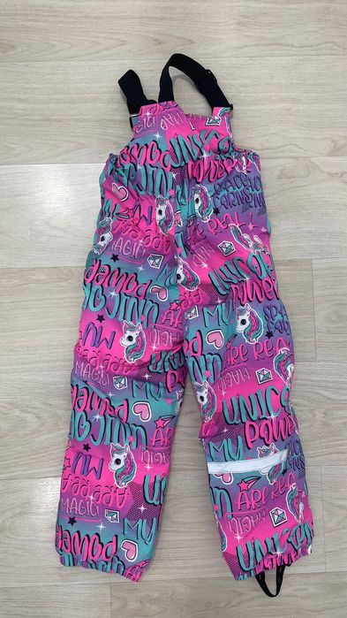 Штаны зимние на подтяжках детские