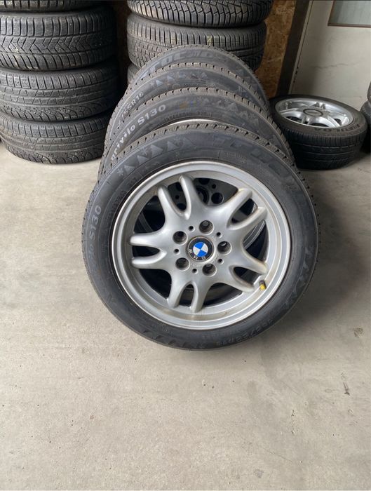Jante aliaj R16 5x120 BMW cu anvelope M+S 195 55 16