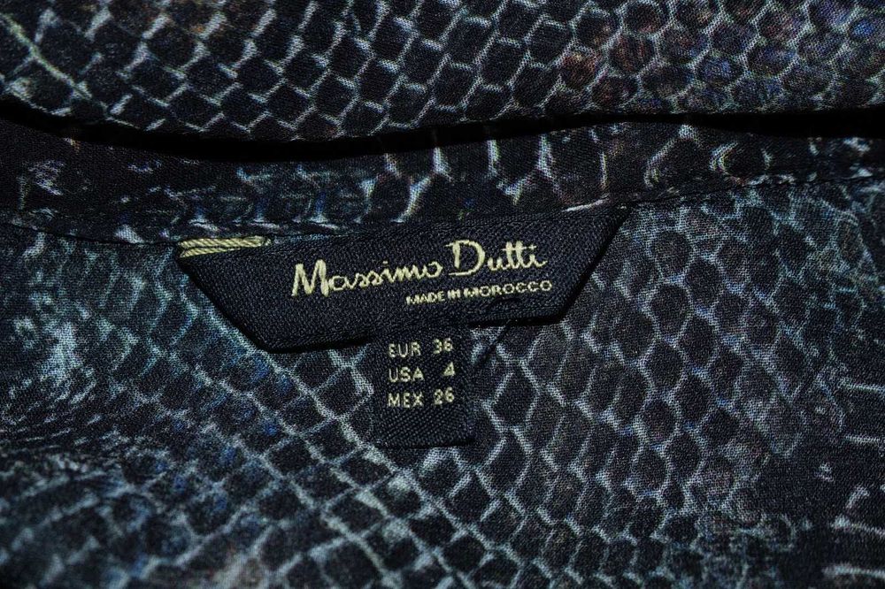 Massimo Dutti дамска блуза змийски принт вискоза 36 S