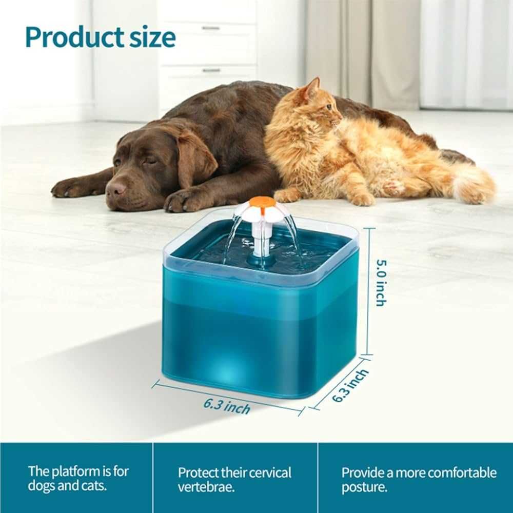 Фонтан за вода за домашни любимци Colorful Pet F2 поилка за животни