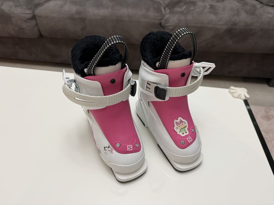 Vand clapari Salomon T1 Alb Roz - marime 15/16 (25-26) 208mm