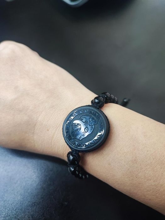 Brățară noua unisex din obsidian