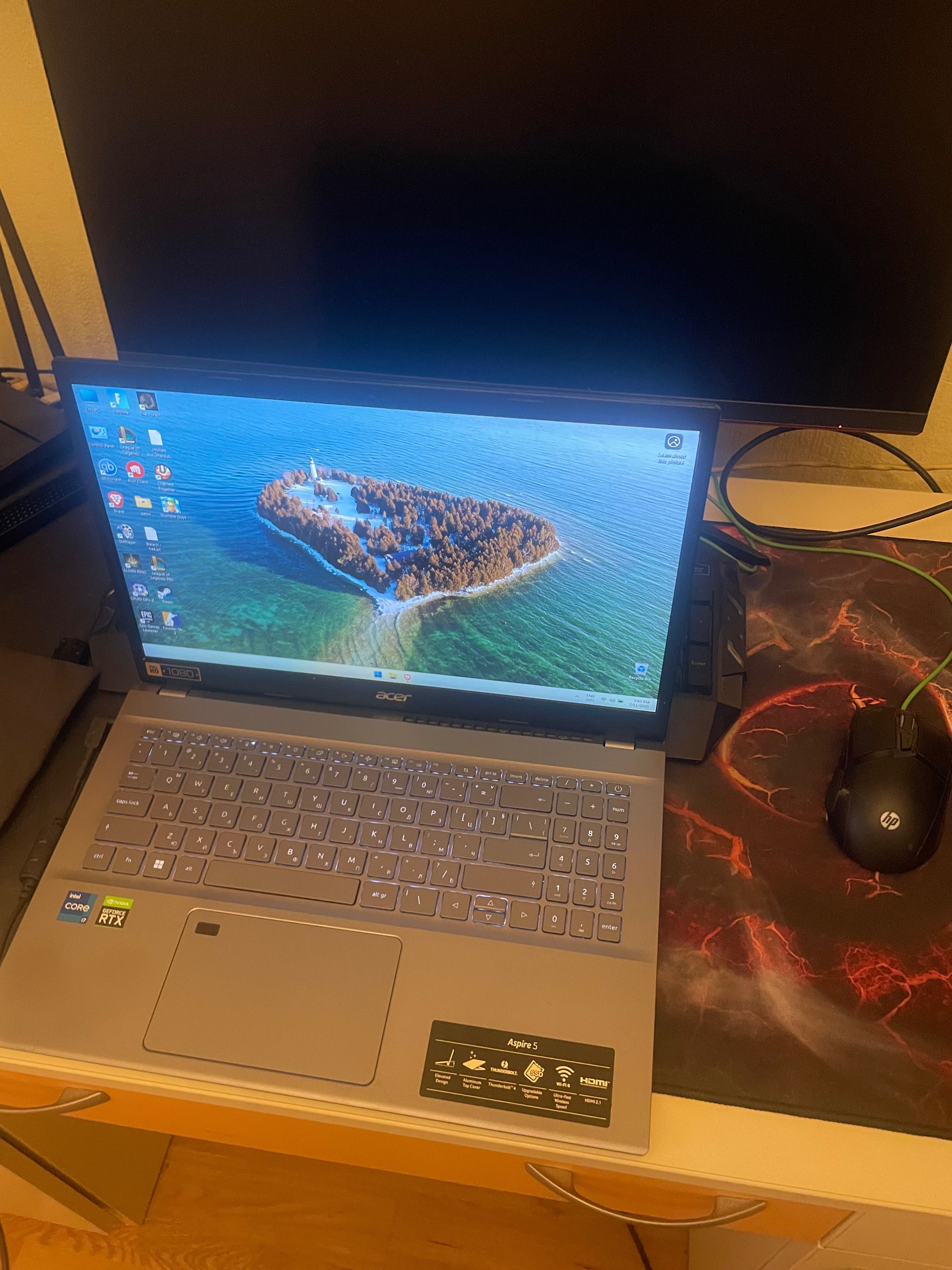 Acer aspire 5 Intel Core i7