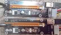 PozeR 6X PCI-E 1x to 16X PCE164P-NO3 Ver 006 Riser Adapter PCI Express