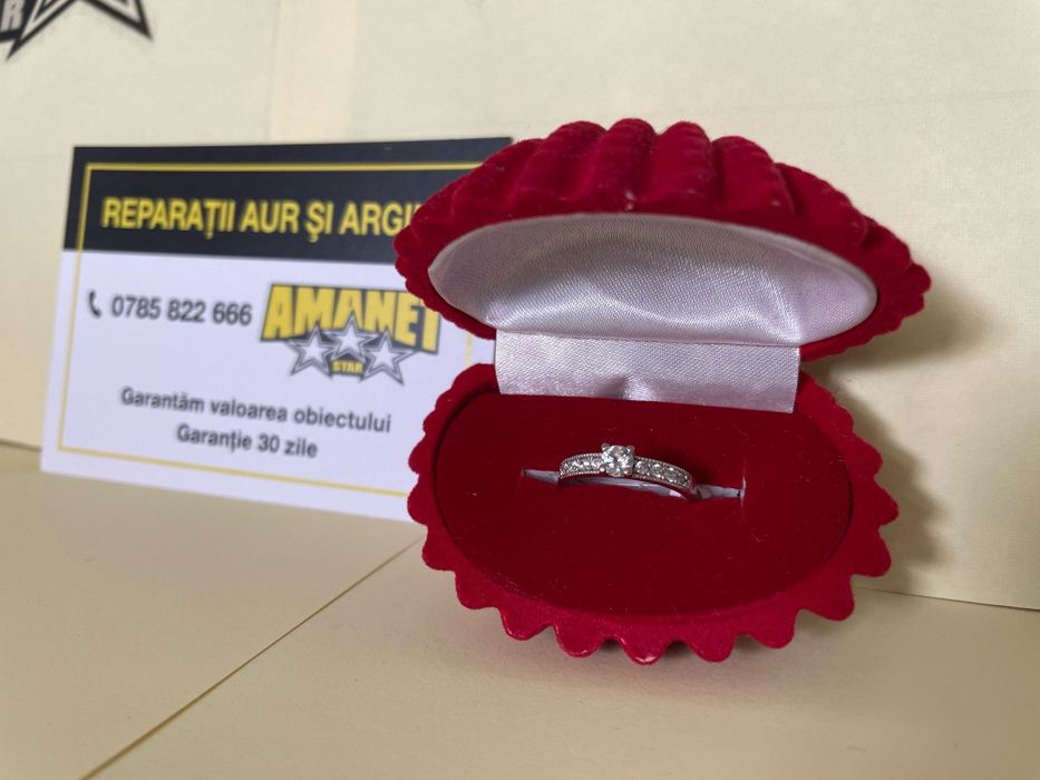inel aur alb 14k (m2) staramanet