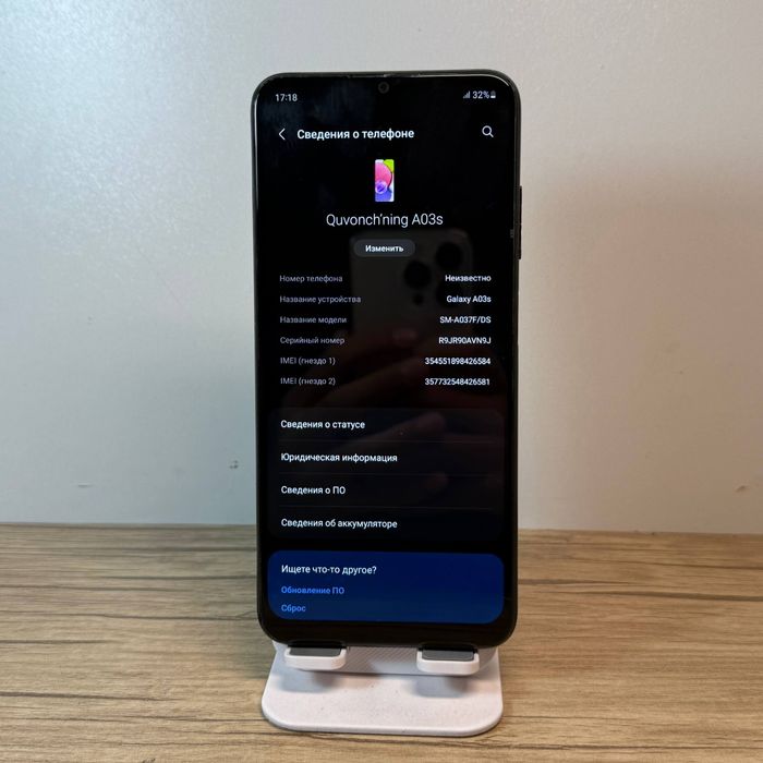 Samsung A03s sotiladi dastavka bor