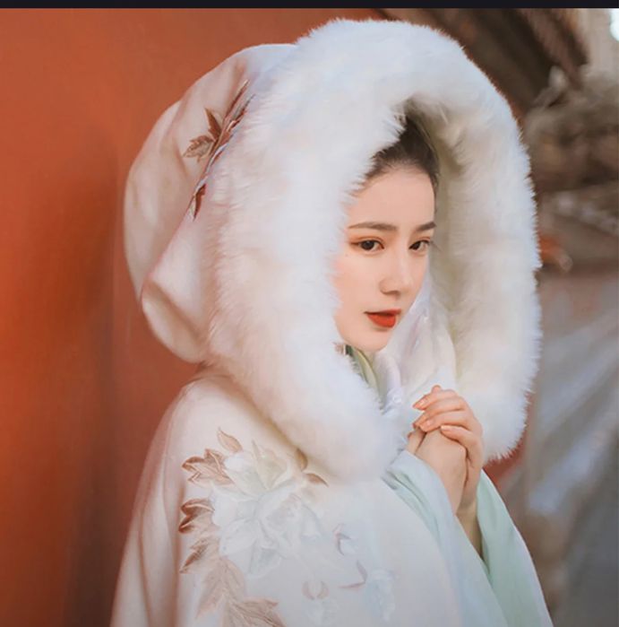 Женская накидка белая для косплея, Ханьфу