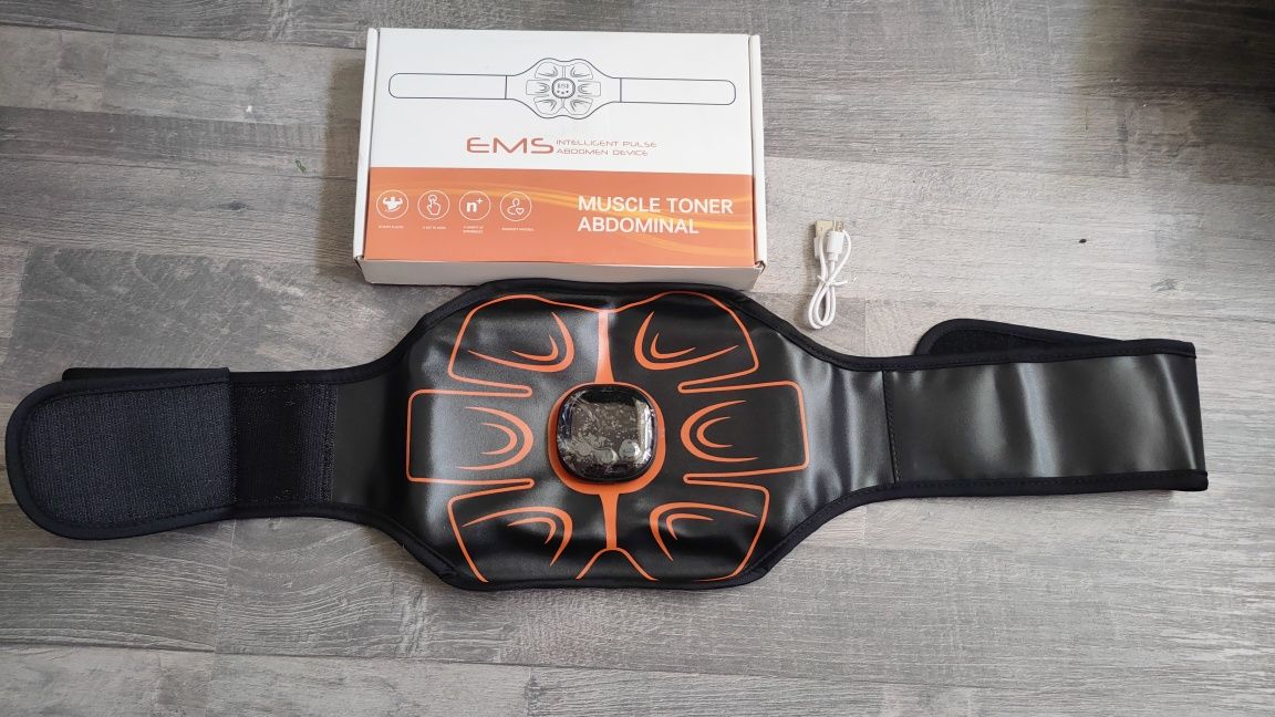 Фитнес колан с EMS електростимулация за корем