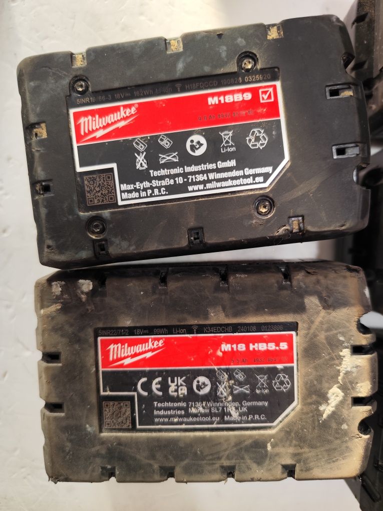 Акумулаторни батерии Милуоки 18 волта Milwaukee M18 HB8 HB5.5 B9