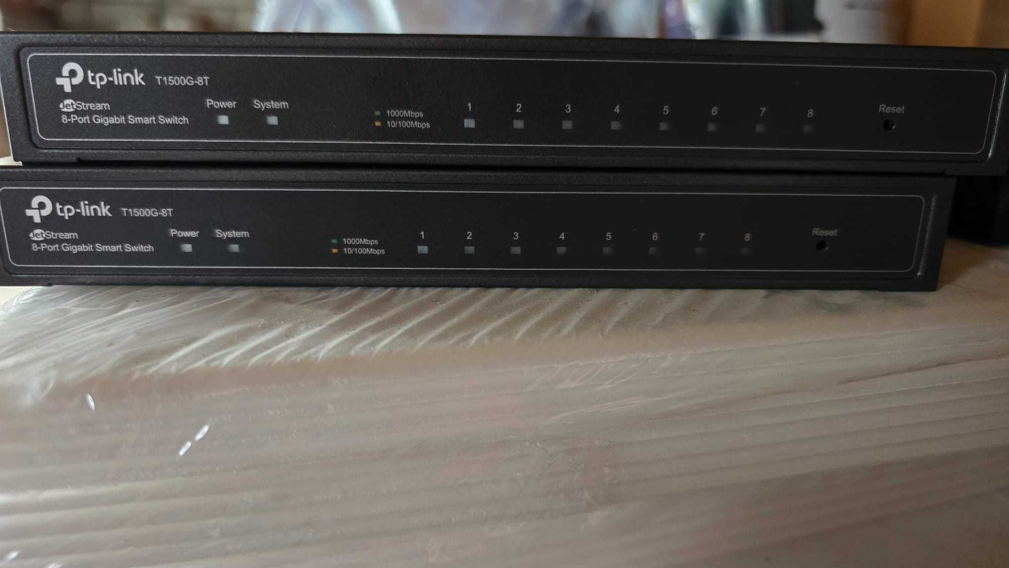 2 bucati x TP LINK T1500G-8T JetStream Gigabit Smart Switch