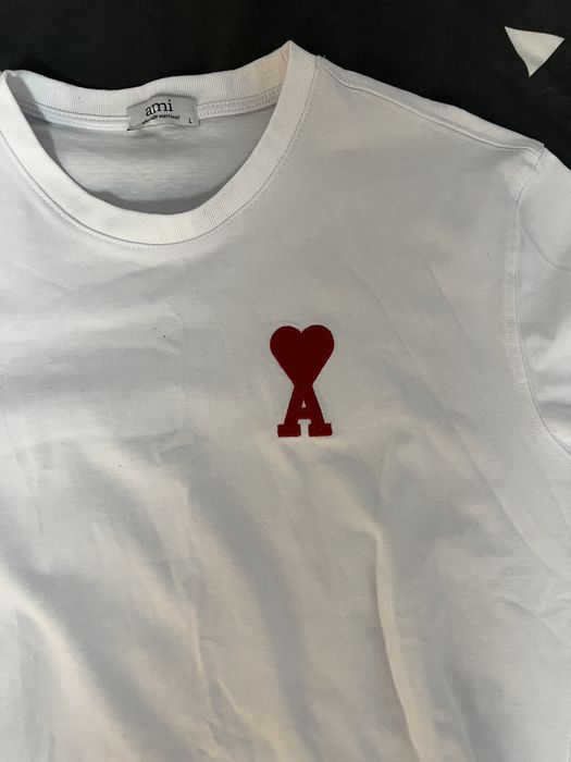 tricou alb ami paris L