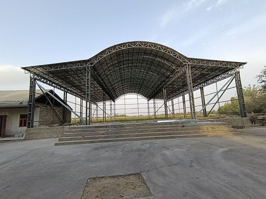 Навес куриш хизмати Узбекистан буйлаб кантинер профил темир