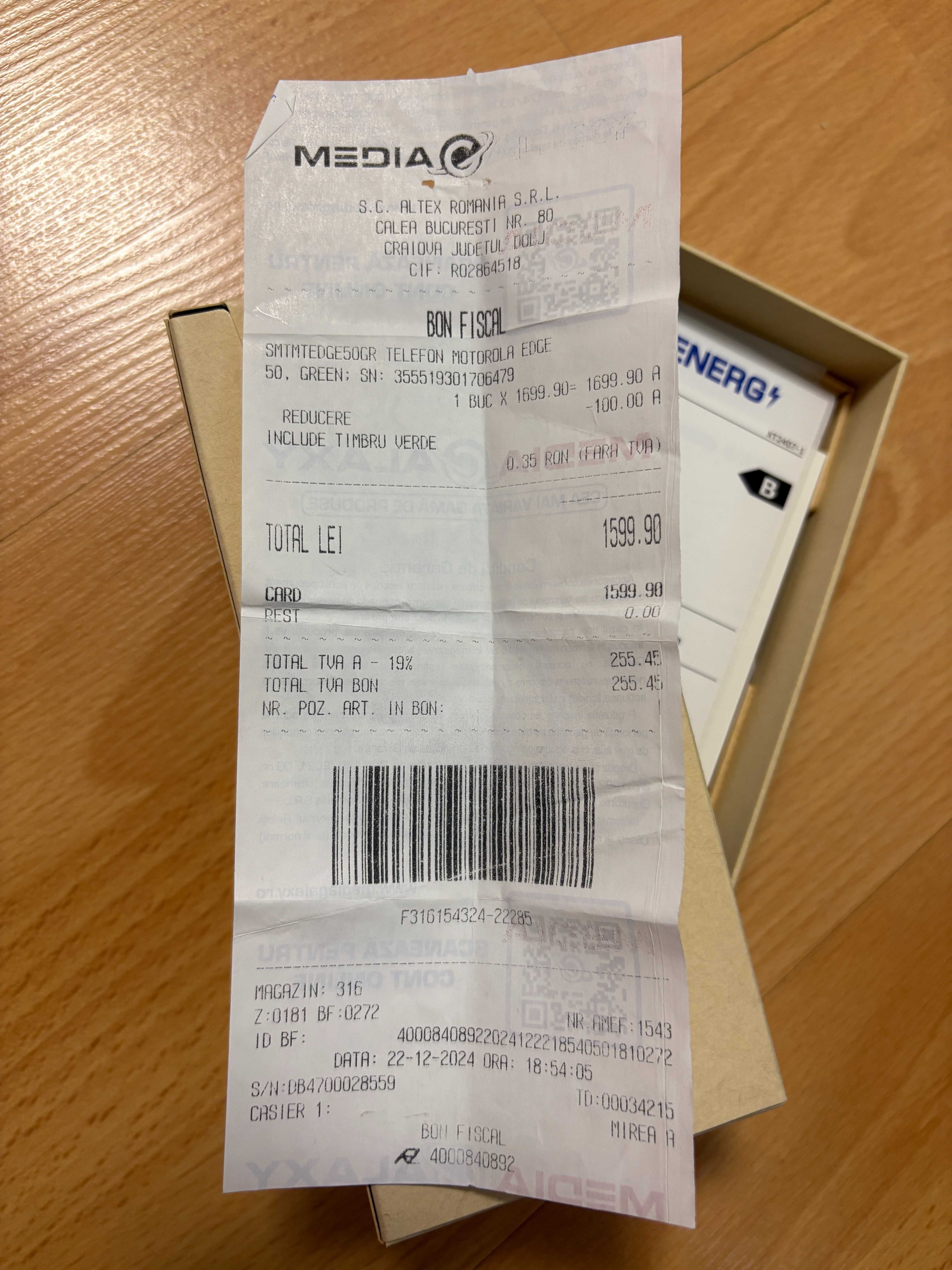 Motorola Edge 50, ca nou, 512 GB