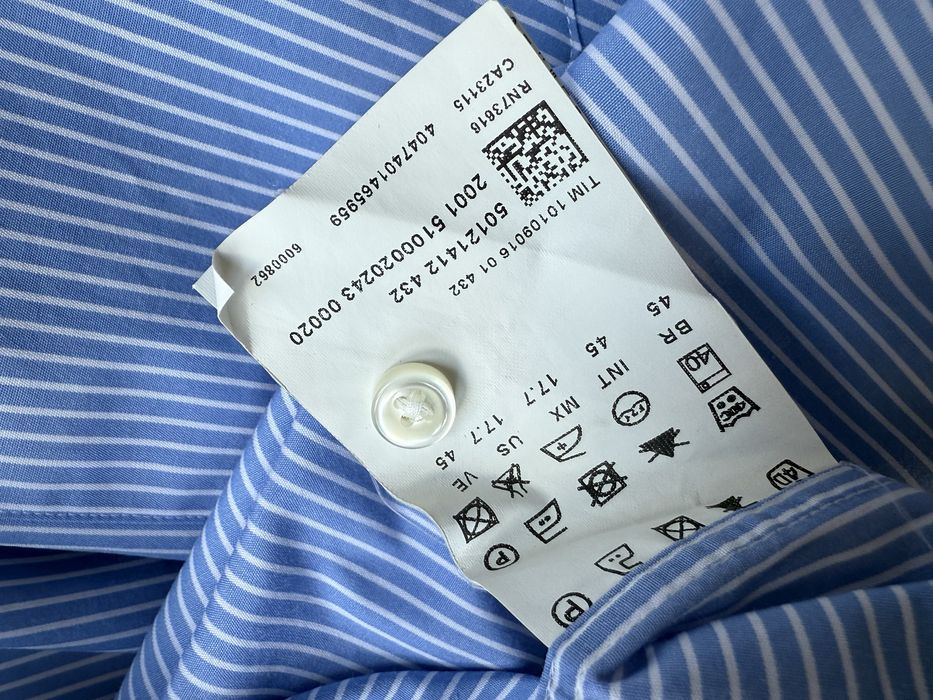 Camasa HUGO BOSS Maneca Scurta Albastru Dungi Barbati | Marime XL-XXL