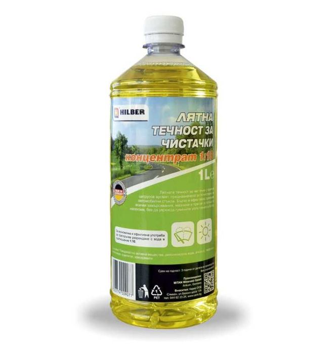 Лятна течност за чистачки 1л концентрат 1:10