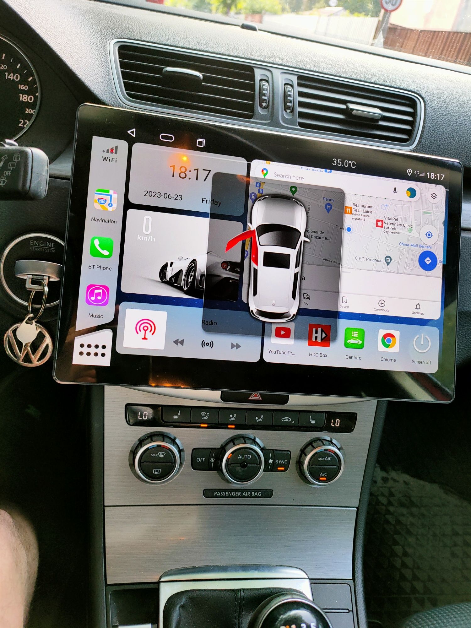 Navigatie Enorma Mare 13" Android Volkswagen VW Passat B7